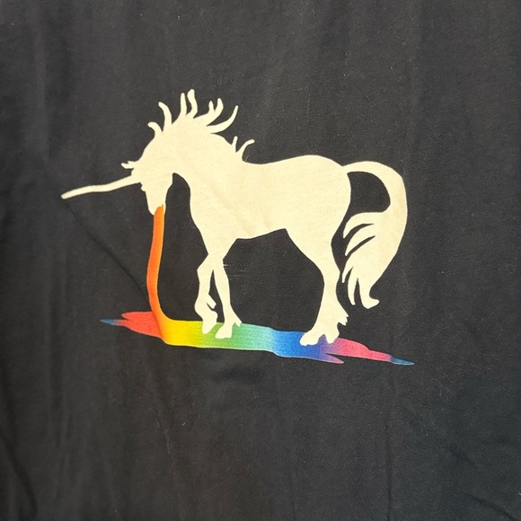 Blue Short Sleeve Tee with Graphic Design - Picture 6 of 7
